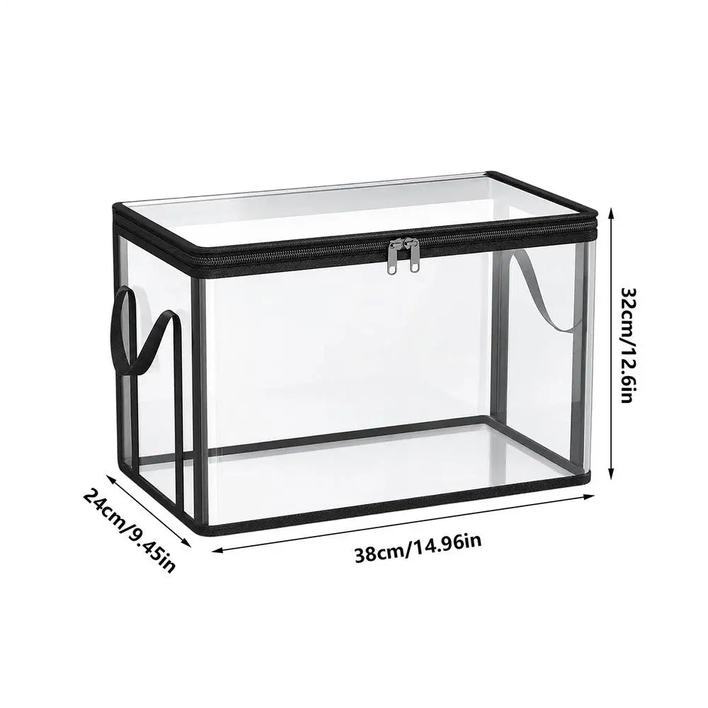 Boîte de Rangement Transparente Empilable